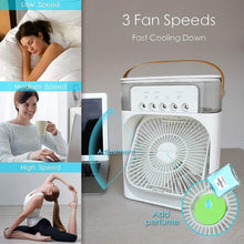 Portable Air Conditioner Fan 7 Color Changing Light (Big  1 Pc) by hometechub